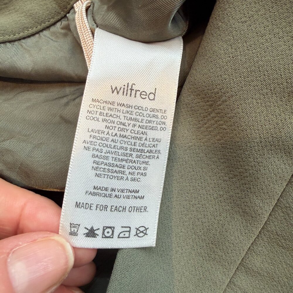 Aritzia Wilfred Button Front Lined Mini Skirt Siz… - image 8